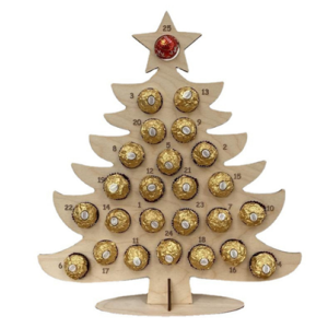 Wooden Advent Calender | Wooden Chocolate Display
